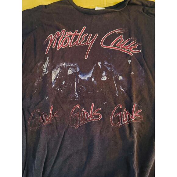FADED-MOTLEY CRUE- 2XL-GIRLS GIRLS GIRLS Album cover T-shirt - Picture 1 of 1